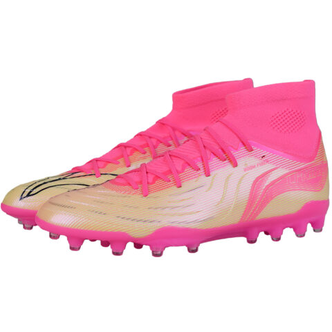 Li Ning Soccer Shoes Men’s High Top Pink Color