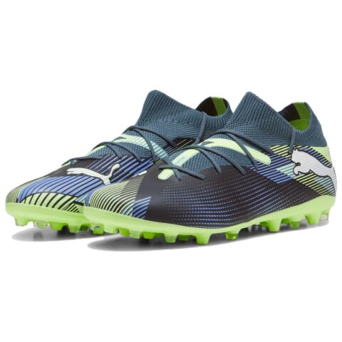 PUMA FUTURE 7 MATCH Fabric Cushioning Soccer Shoes Men’s Gray Green