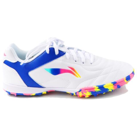 Li Ning Soccer Shoes Unisex Low Top Blue/Yellow/Pink
