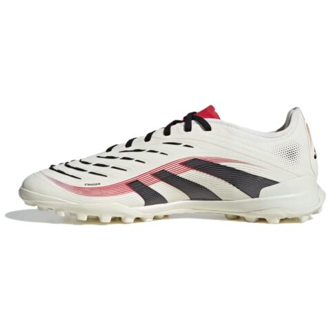 Adidas PREDATOR PRO Comfortable Slip Resistant Abrasion Resistant Soccer Shoes Unisex White Black