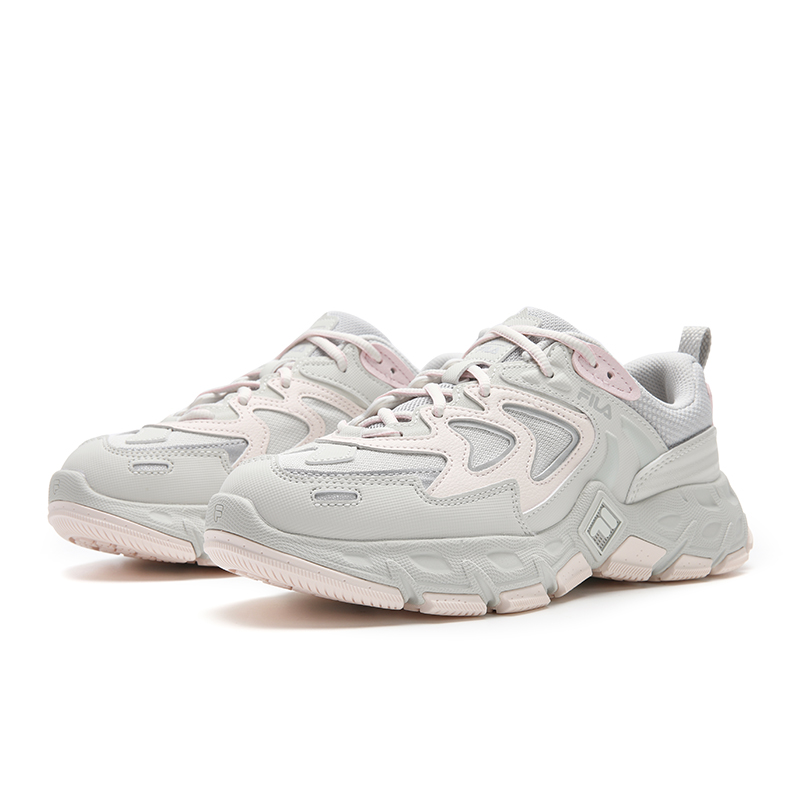 FILA Ravagement 3 Cushioning Slip Resistant Abrasion Resistant Lightweight Low top Running Shoes Women’s Gray Pink