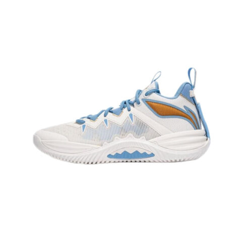 Li Ning Cushioning Slip Resistant Rebound Low top Basketball Shoes Men’s Ivory