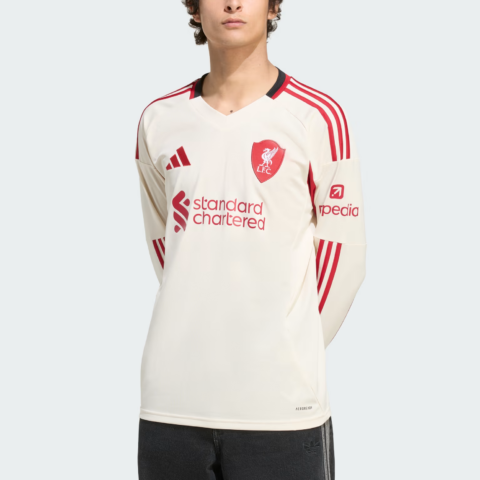 Adidas Free Shipping with adiClub Liverpool Fc 25/26 Long Sleeve Away Jersey