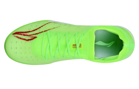 Li Ning Fabric Slip Resistant And Breathable Soccer Shoes Men’s Neon Green