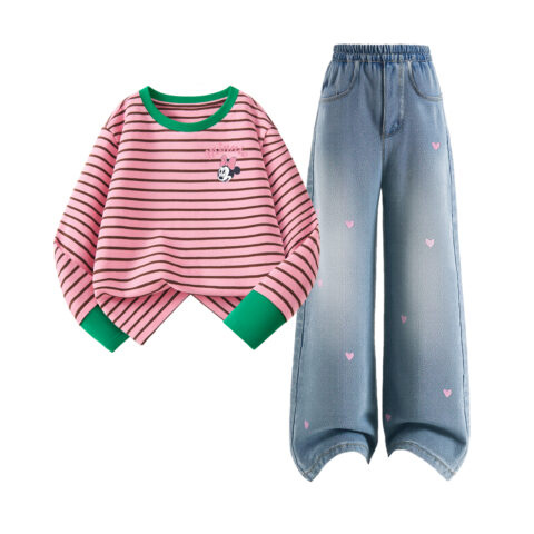 Disney Kids Casual Sportswear Crew Neck Moderate