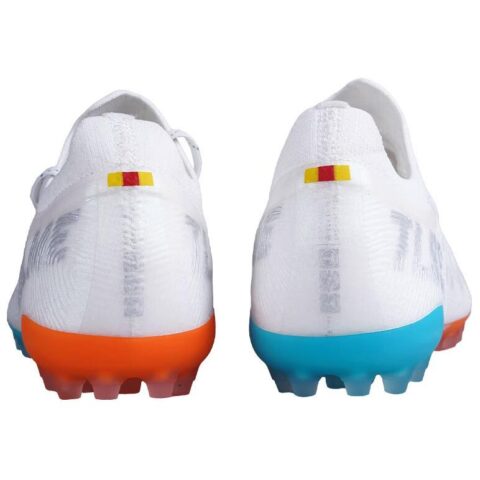 TLSS. x KELME MG Multi Ground Artificial Turf Slip Resistant Abrasion Resistant Soccer Shoes Men’s White Blue Orange