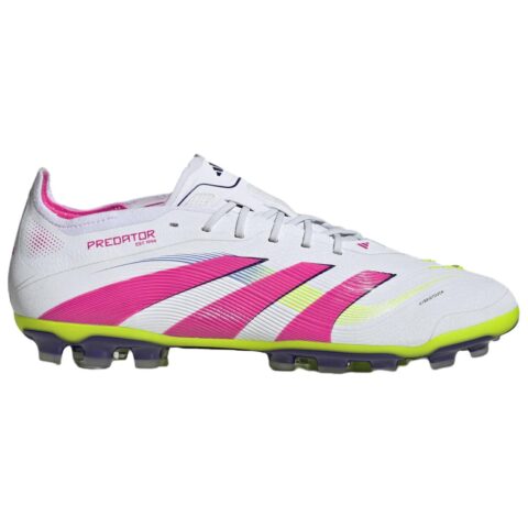 Adidas PREDATOR ELITE AG Artificial Ground Slip Resistant Abrasion Resistant Soccer Shoes Men’s White