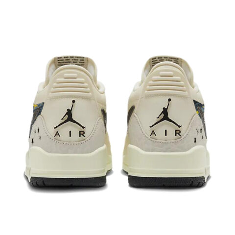 Jordan Legacy 312 Interstellar Galaxy Slip Resistant Abrasion Resistant Low top Vintage Basketball Shoes Women’s White