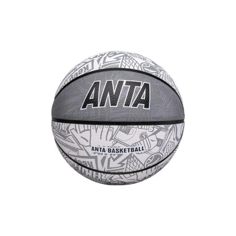 Anta Rubber Basketball Trendy Toy All Over Print Gray Size 7/5 Size Training Competition Unisex China Mainland Version