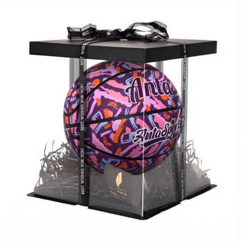 Anta China Mainland Version Rubber Basketball Purple Training Competition Unisex