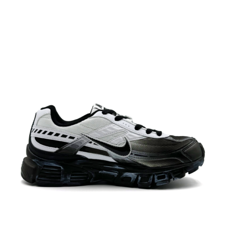 Nike Synthetic Leather, Textile Low top Running Shoes Unisex Black White