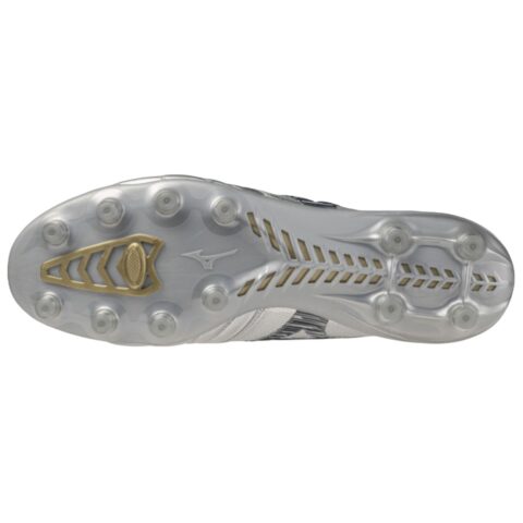 Mizuno Morelia Neo 4 FG Firm Ground TPU Slip Resistant Abrasion Resistant Soccer Shoes Unisex Silver