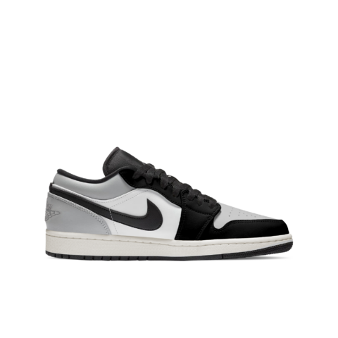 Jordan Air Jordan 1 Low top Vintage Basketball Shoes Unisex Black White Gray