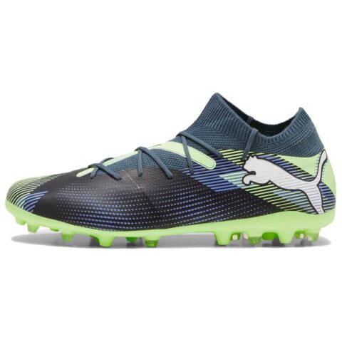 PUMA FUTURE 7 MATCH Fabric Cushioning Soccer Shoes Men’s Gray Green