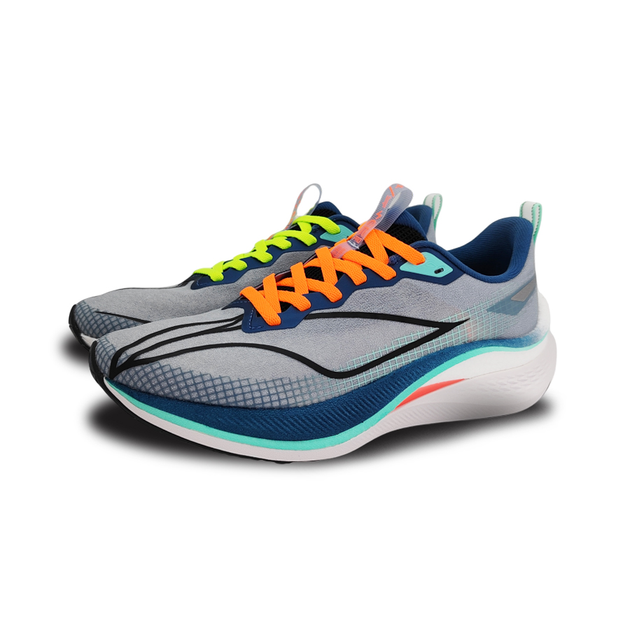 Li Ning Red Hare 7 Pro Cushioning Slip Resistant Abrasion Resistant Low top Casual Running Shoes Men’s Blue Gray