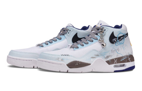Nike Flight Legacy Geometric Planet Abrasion Resistant Abrasion Resistant Mid top Vintage Basketball Shoes Men’s