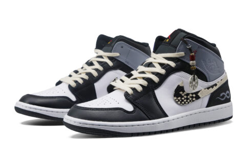 Jordan Air Jordan 1 Vintage Basketball Shoes Men’s Mid Top Black/Gray
