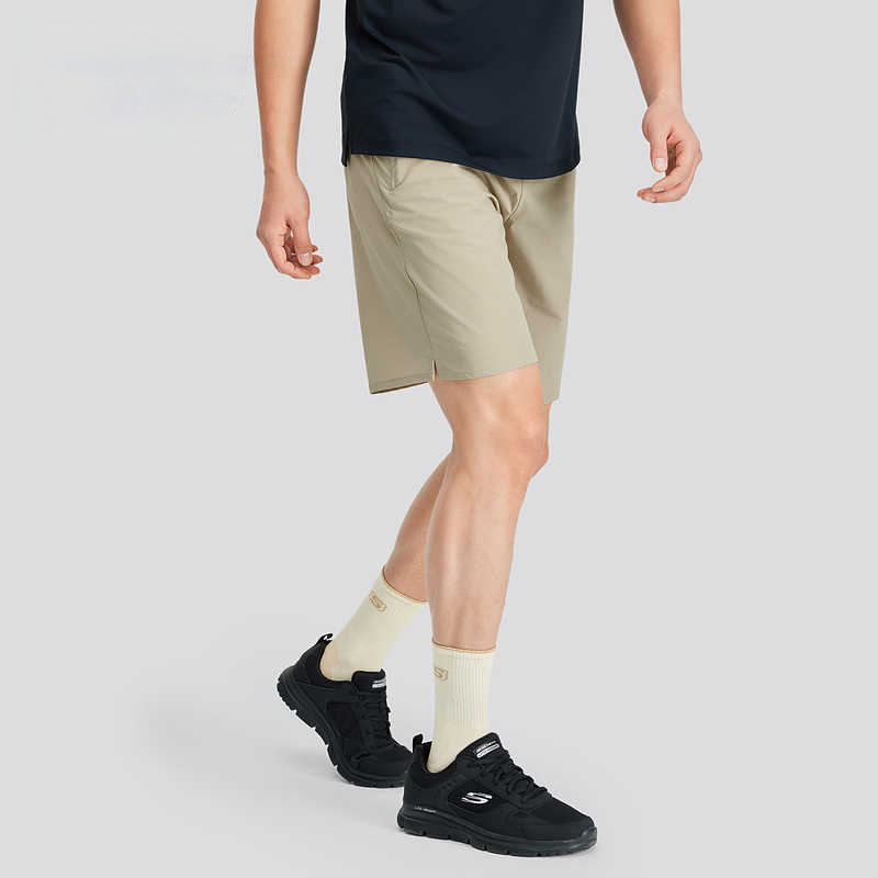 Skechers GODRI SS25 Sports Shorts Men’s Chestnut Gold