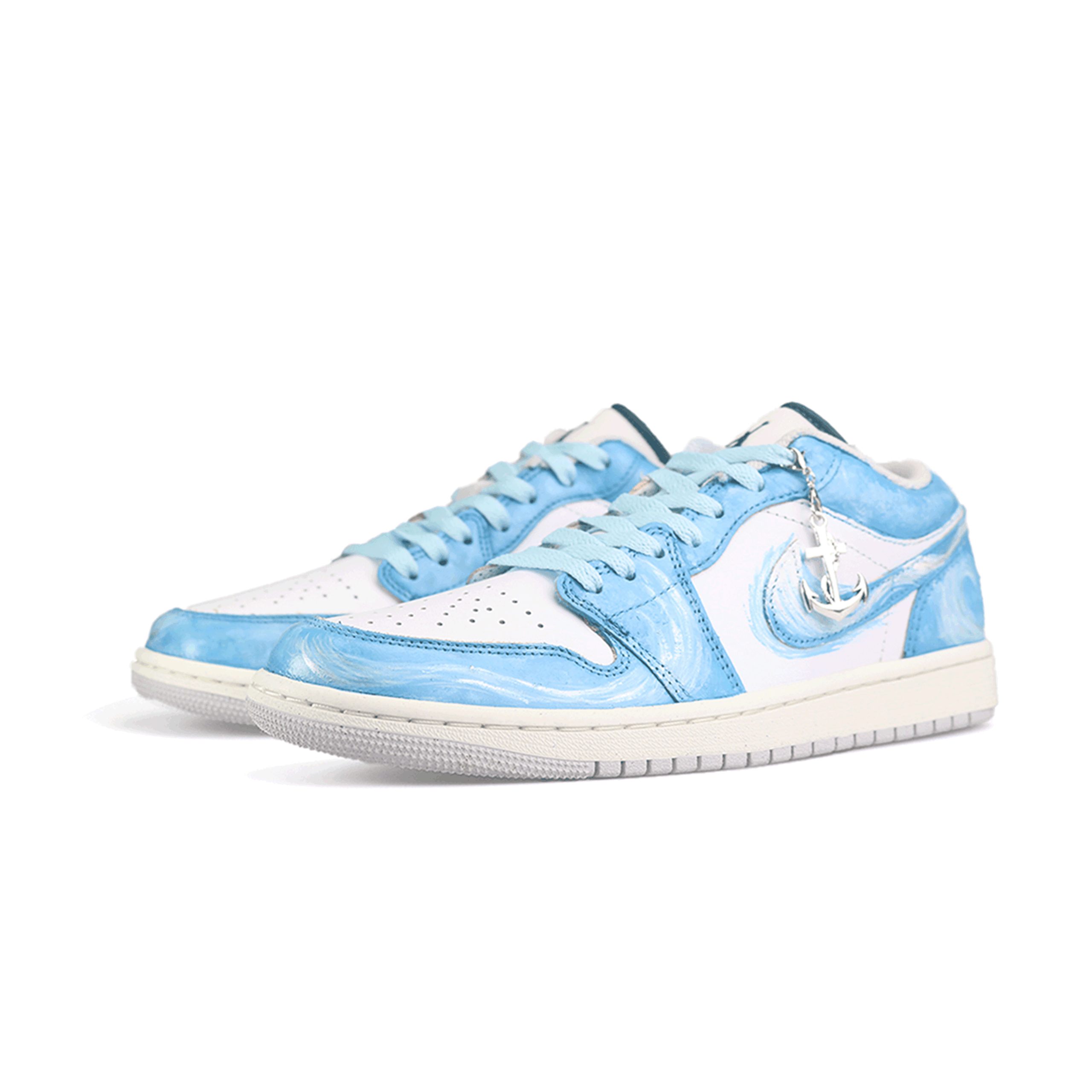 Jordan Air Jordan 1 Deep Sea Journey, Special Shopping Bag Abrasion Resistant Abrasion Resistant Low top