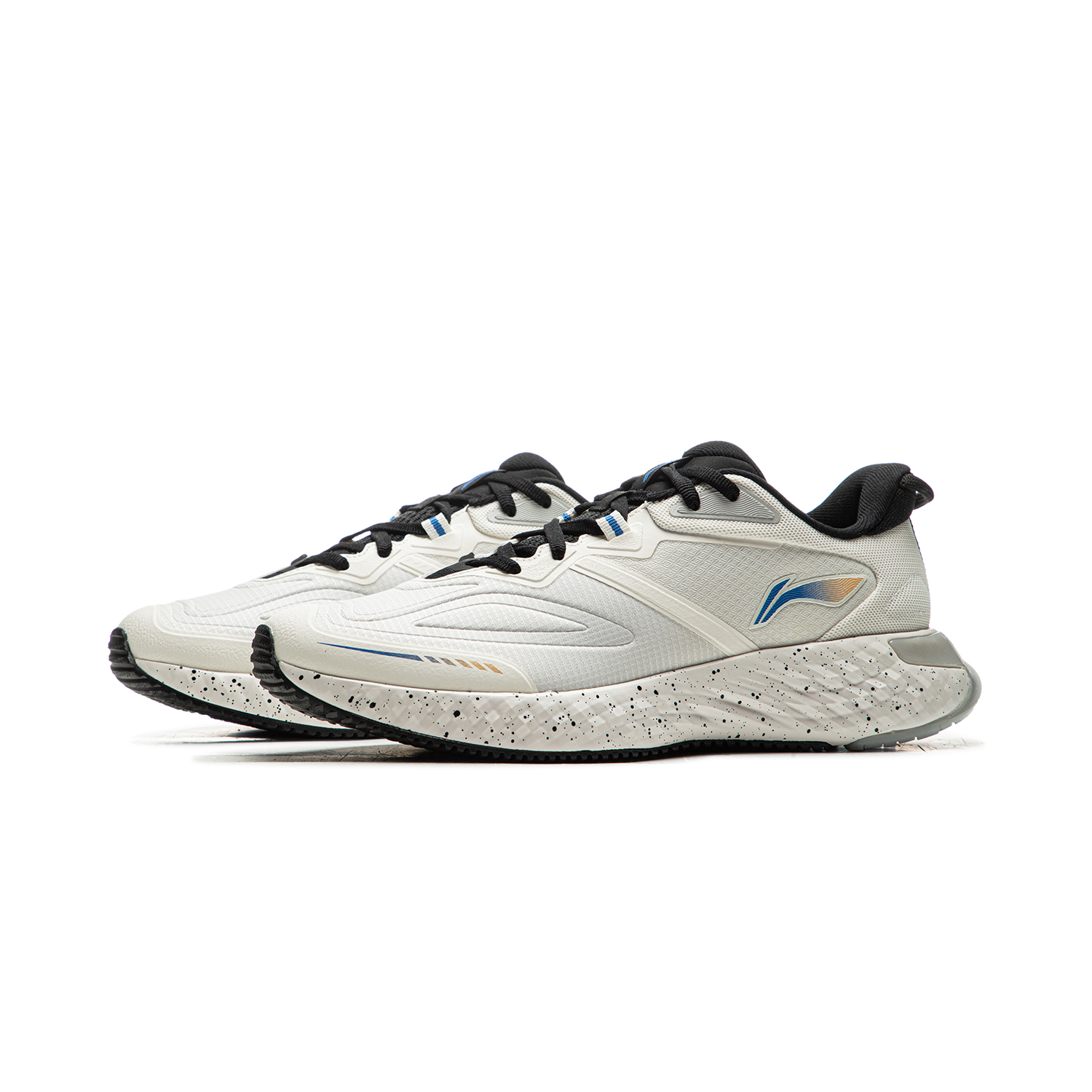 Li Ning Cloud Shield TPU Cushioning Abrasion Resistant Coverage Low top Running Shoes Men’s White Black