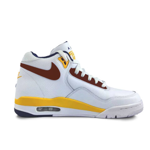 Nike Flight Legacy Leather Cushioning Slip Resistant Abrasion Resistant Mid top Vintage Basketball Shoes Men’s