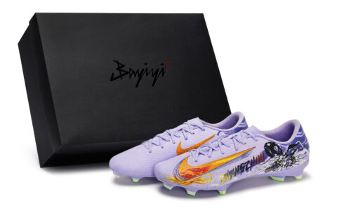 Nike Mercurial Vapor 16 Cushioning Soccer Shoes Unisex Black Orange Red Purple