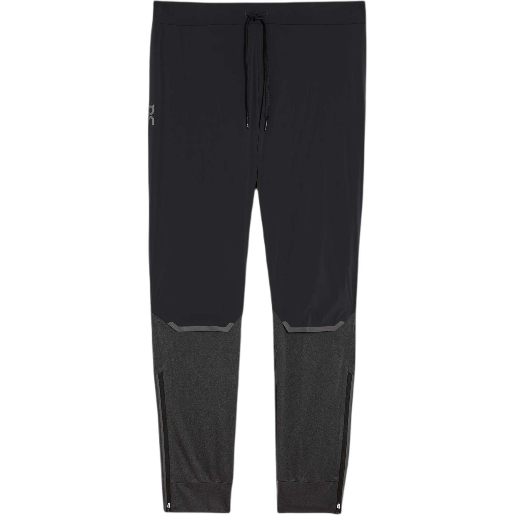 On tapered-leg track pants