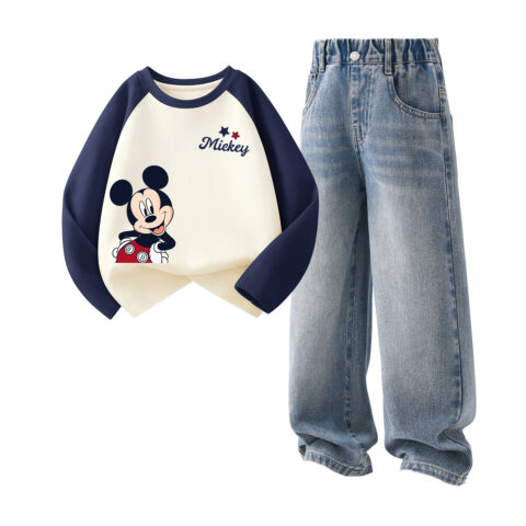 Disney Kids Casual Sportswear Crew Neck Moderate