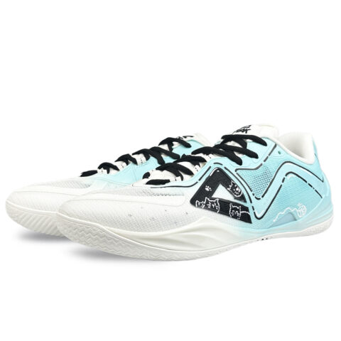 PEAK Slip Resistant Abrasion Resistant Coverage Low top Basketball Shoes Men’s Blue White
