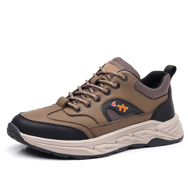 ZANSITE Top Grain Cow Leather Abrasion Resistant Low top Running Shoes Men’s