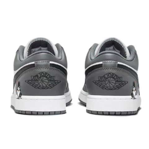 Jordan Air Jordan 1 Vintage Basketball Shoes Unisex Low Top White/Gray