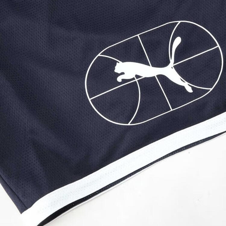 PUMA SHORT JUNIOR VARSITY Basketball Shorts Men’s Marine Blue 02
