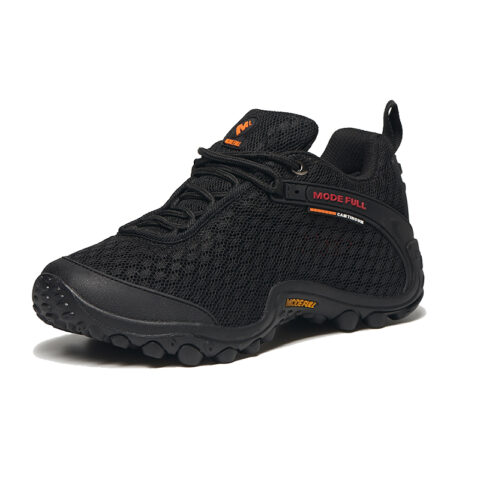 MODE FULL Cushioning Slip Resistant Abrasion Resistant Breathable Low top Mountaineering Shoes Men’s