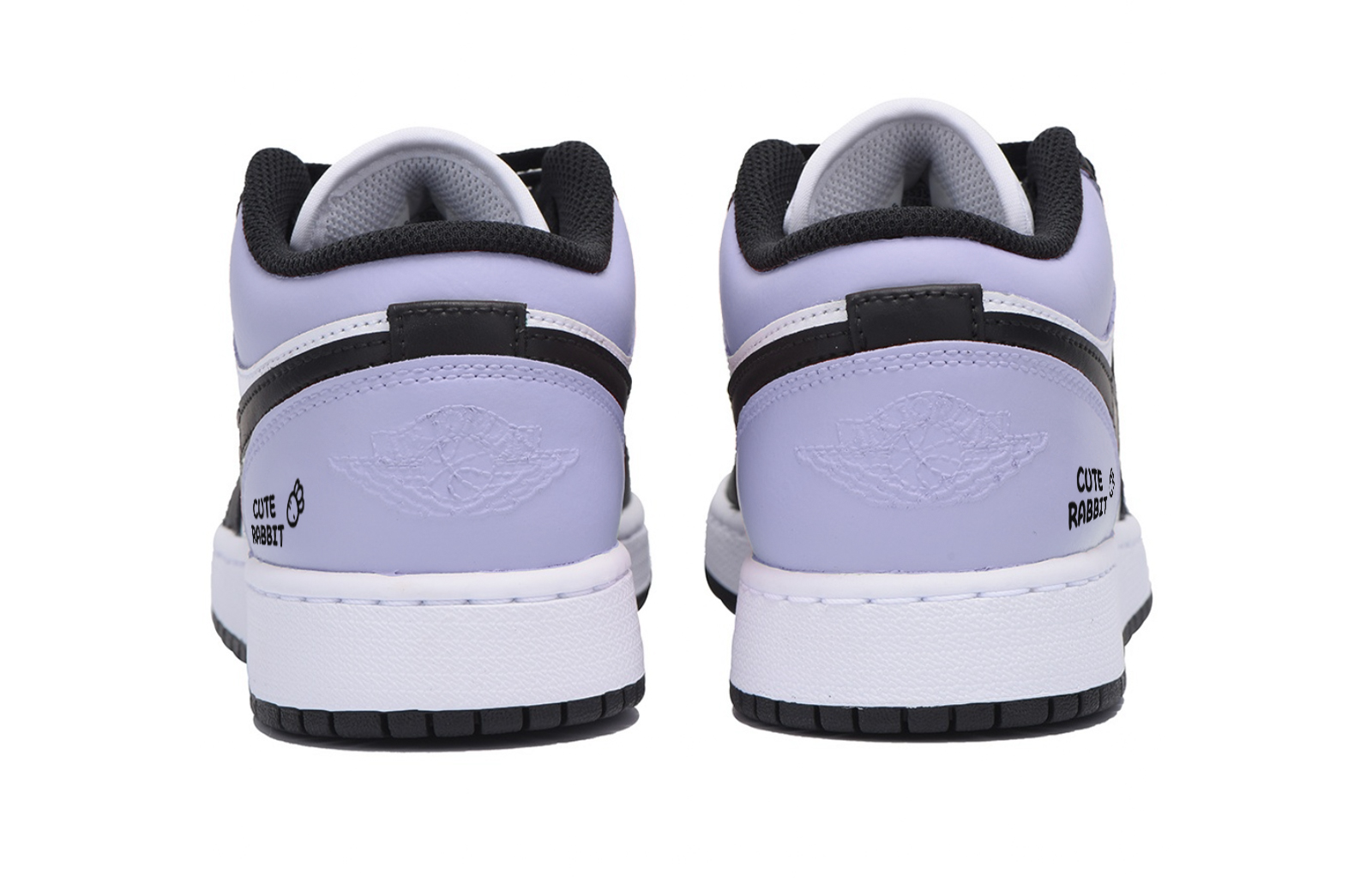 Jordan Air Jordan 1 Evening Song Noble Slip Resistant Low top Vintage Basketball Shoes Men’s White Purple