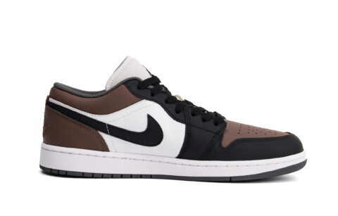 Jordan Air Jordan 1 Cushioning, Wear Resistant Low top Vintage Basketball Shoes Unisex Mocha