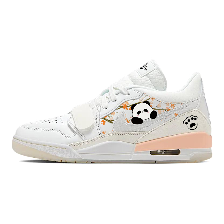 Jordan Legacy 312 Slip Resistant Abrasion Resistant Low top Vintage Basketball Shoes Unisex White