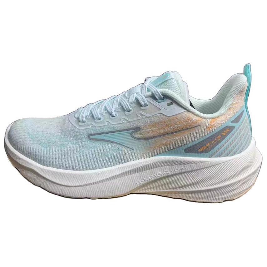 Erke Comfortable Cushioning Abrasion Resistant Cushioning, Wear Resistant Low top Running Shoes Women’s White Blue