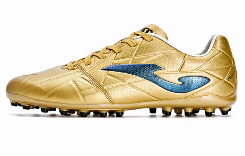 Joma MG Multi Ground Artificial Turf Kangaroo Leather Slip Resistant Abrasion Resistant Soccer Shoes Men’s Crimson Gold