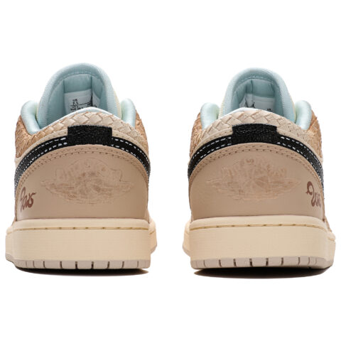 Jordan Air Jordan 1 Abrasion Resistant Abrasion Resistant Low top Vintage Basketball Shoes Women’s Beige Brown