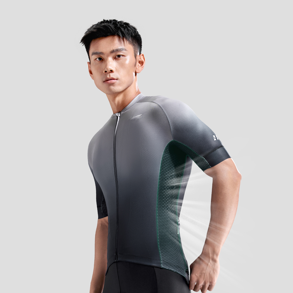 Li Ning Cycling Suits Men’s Crew Neck Moderate