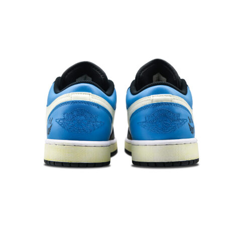 Jordan Air Jordan 1 Abrasion Resistant Low top Vintage Basketball Shoes Men’s White Blue