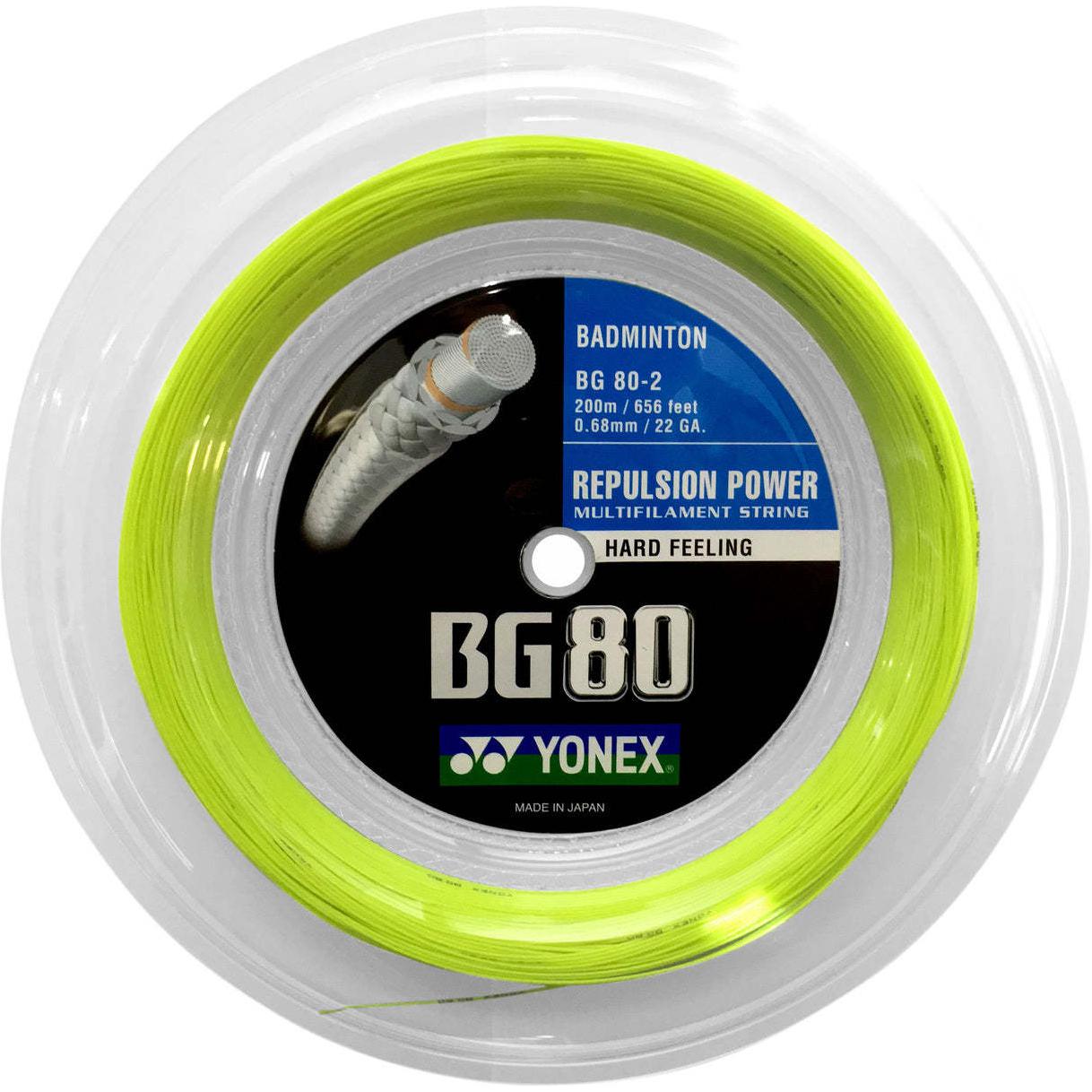 YONEX BG80 2 0041 Badminton Racket Strings Multifilament/Vectran Unisex 200m Racket String