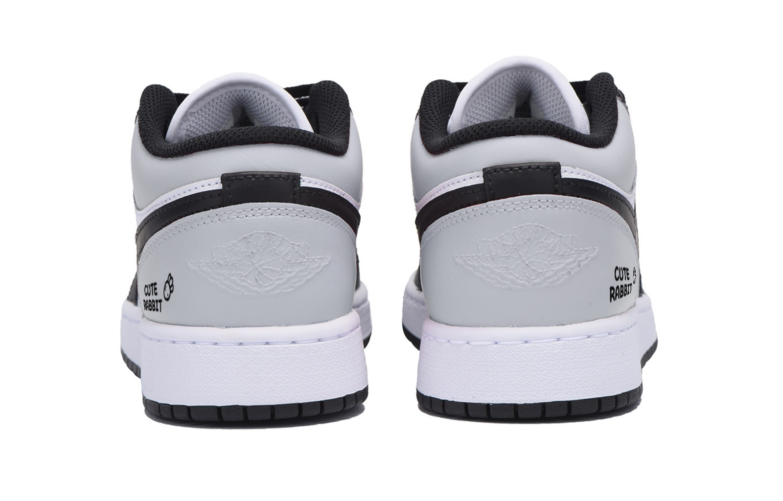 Jordan Air Jordan 1 Singing At Dusk Qiu Lin Abrasion Resistant Low top Vintage Basketball Shoes Men’s White Dark Gray