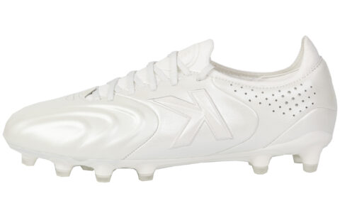 KELME Grail Collection FG Firm Ground Slip Resistant, Abrasion Resistant, Breathable Soccer Shoes Men’s White