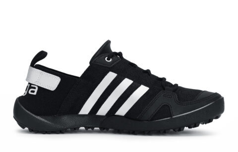 Adidas TERREX DAROGA PLUS HEAT.RDY Abrasion Resistant Low top Running Shoes Unisex Black White Silver