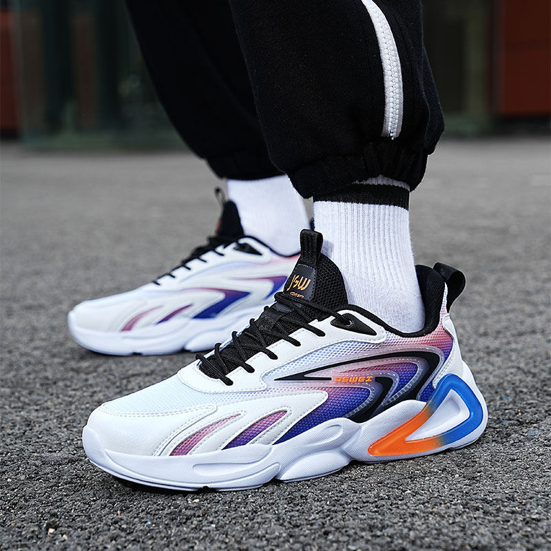 JSWEI Abrasion Resistant Slip Resistant Low top Running Shoes Men’s