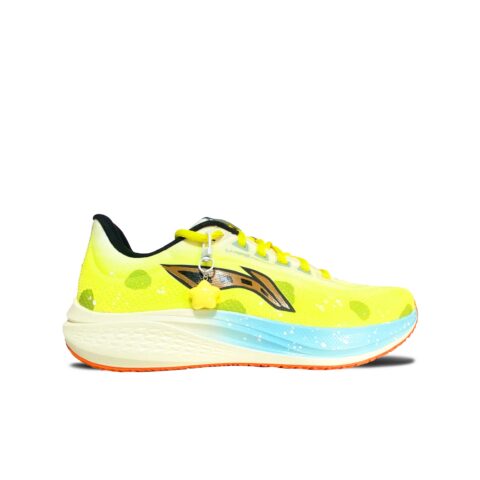 Li Ning Red Hare 7 Slip Resistant Abrasion Resistant Low top Casual Running Shoes Men’s Pink Yellow Mismatched