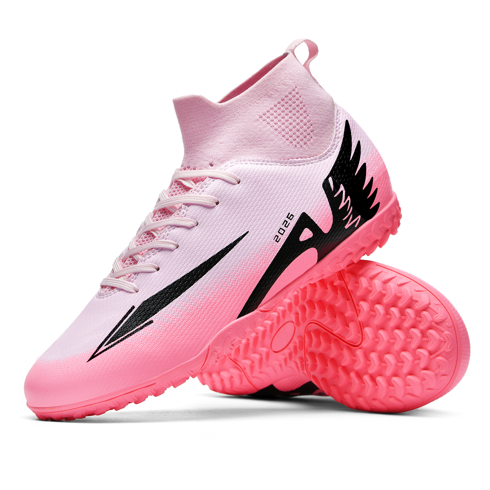 WEJIESS TF Turf Artificial Turf Slip Resistant Abrasion Resistant Slip Resistant Abrasion Resistant Soccer Shoes Unisex
