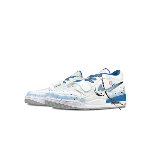 Jordan Legacy 312 Slip Resistant Abrasion Resistant Low top Vintage Basketball Shoes Men’s Sky Blue
