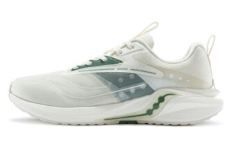 Saucony Coyote Hybrid Slip Resistant Abrasion Resistant Low top Running Shoes Unisex White Green